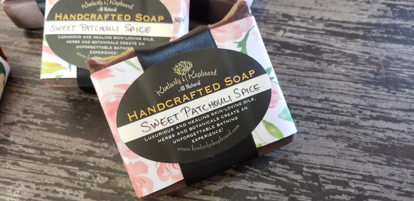 Patchouli Spice Soap--natural Cold Process Tallow Soap