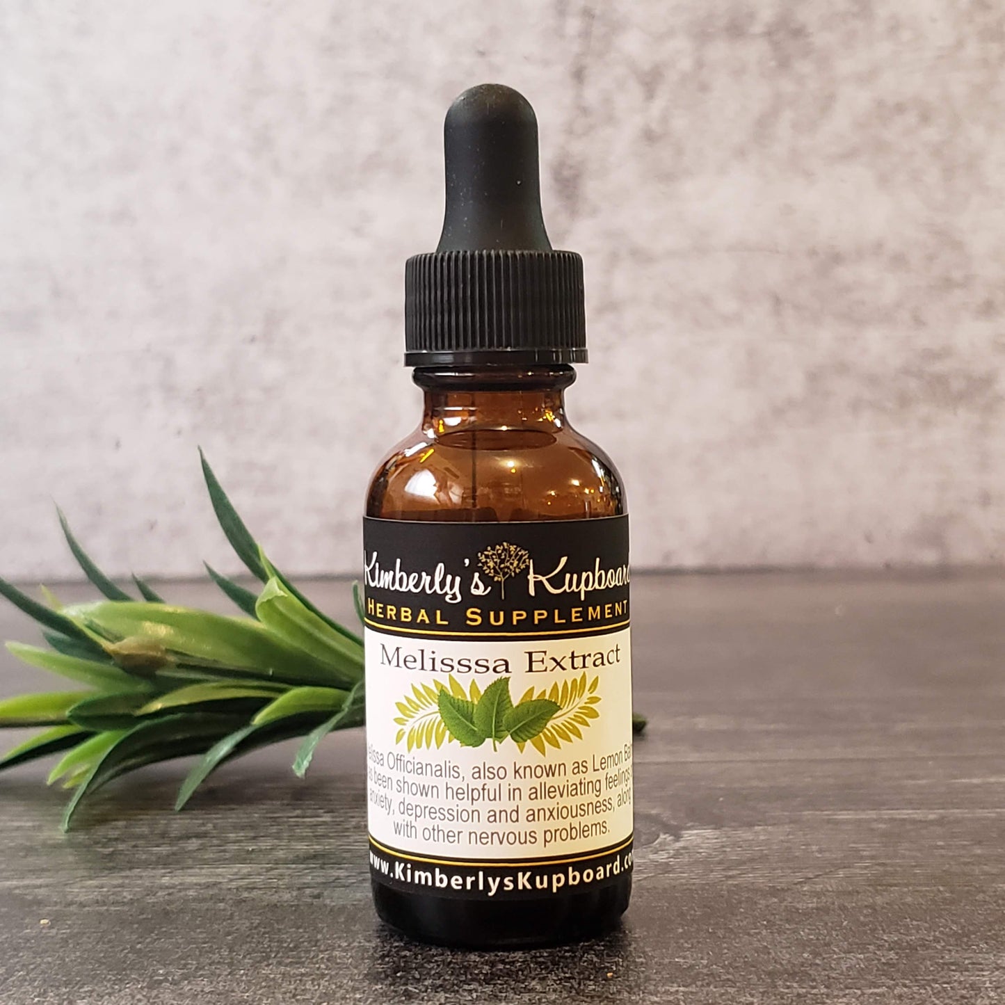 Melissa Tincture--Organic Herbal Extract for Stress, Anxiety and Sadness