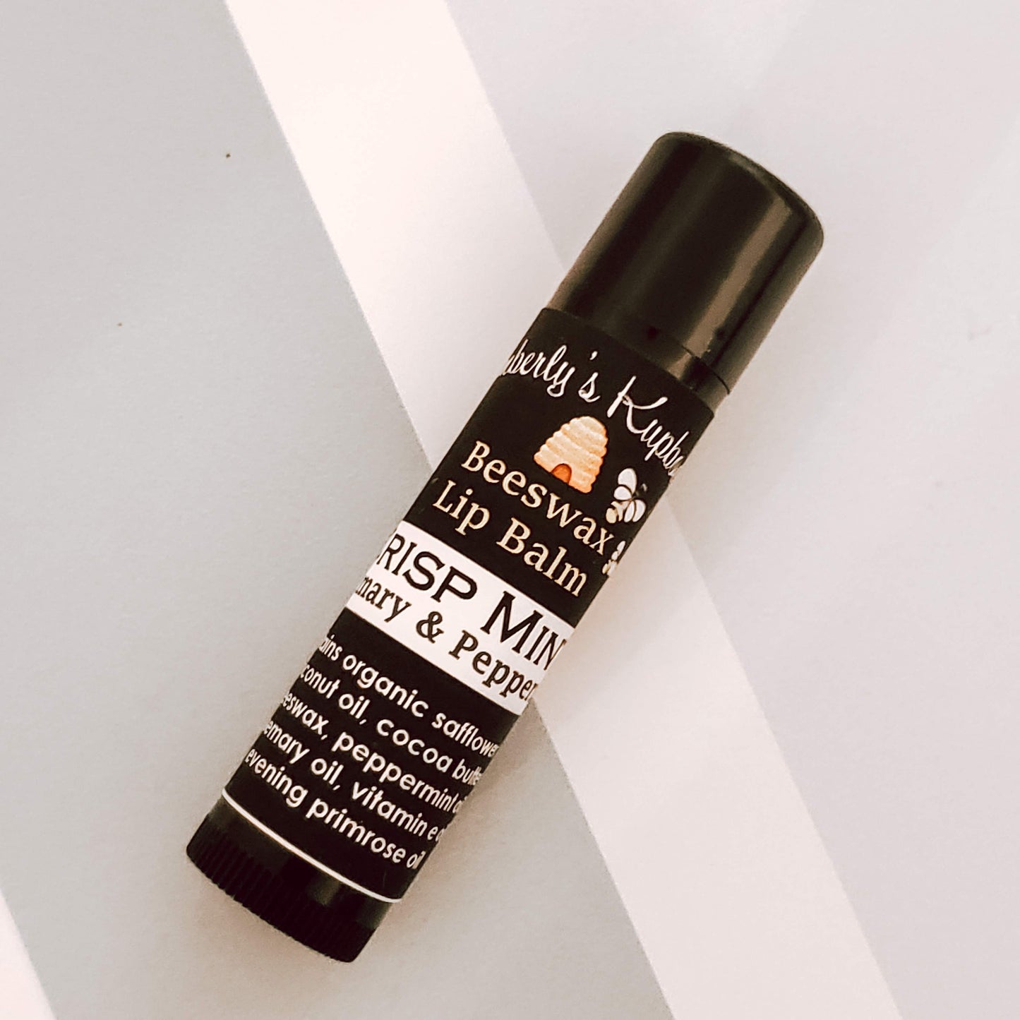 Crisp Mint Spearmint & Rosemary Beeswax Lip Balm