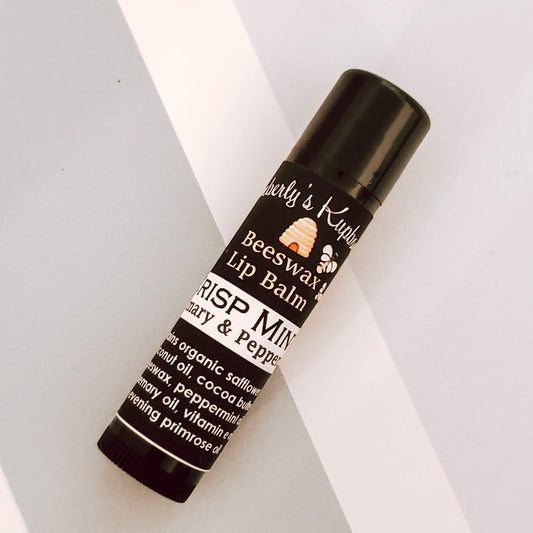 Crisp Mint Spearmint & Rosemary Beeswax Lip Balm