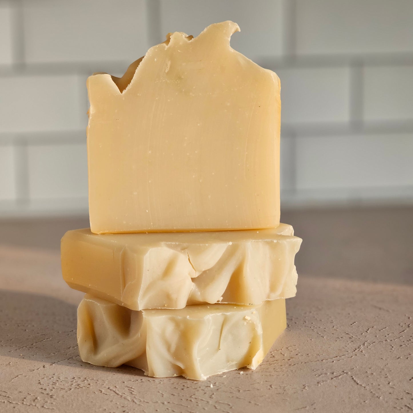 Summer Snow Soap--Cold Process Tallow Soap