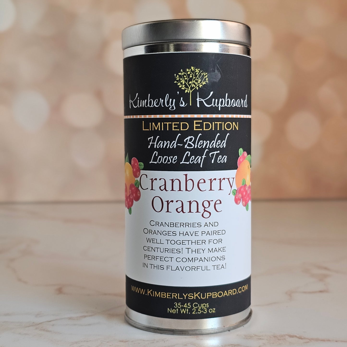 Cranberry Orange Flavored Black Tea