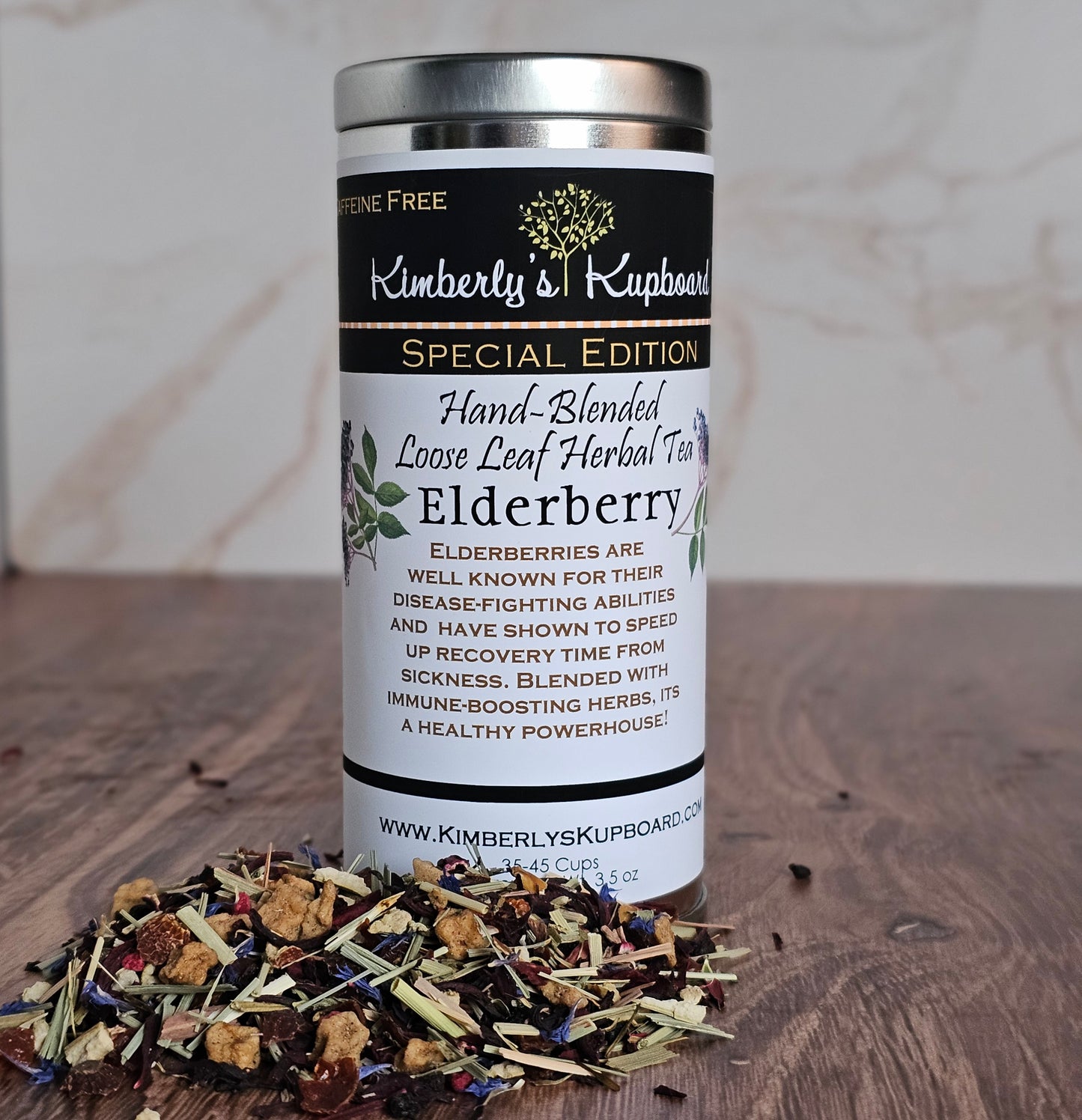 Elderberry tea Caffeine Free Fruity Tea for Healthy Immune System