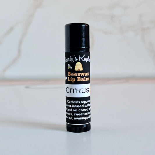 Citrus Lip Balm made with Beeswax and essential oil