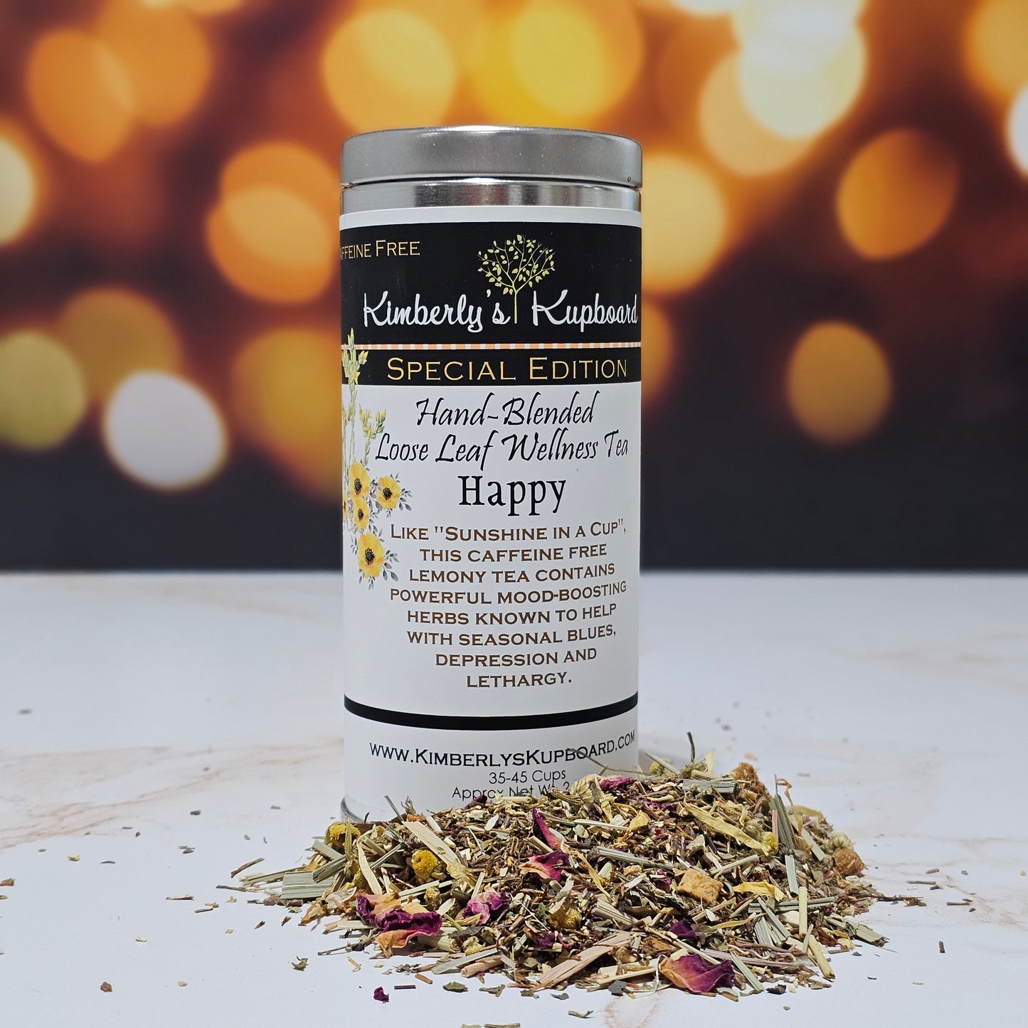 Happy Herbal tea for seasonal affective disorder and Anxiety