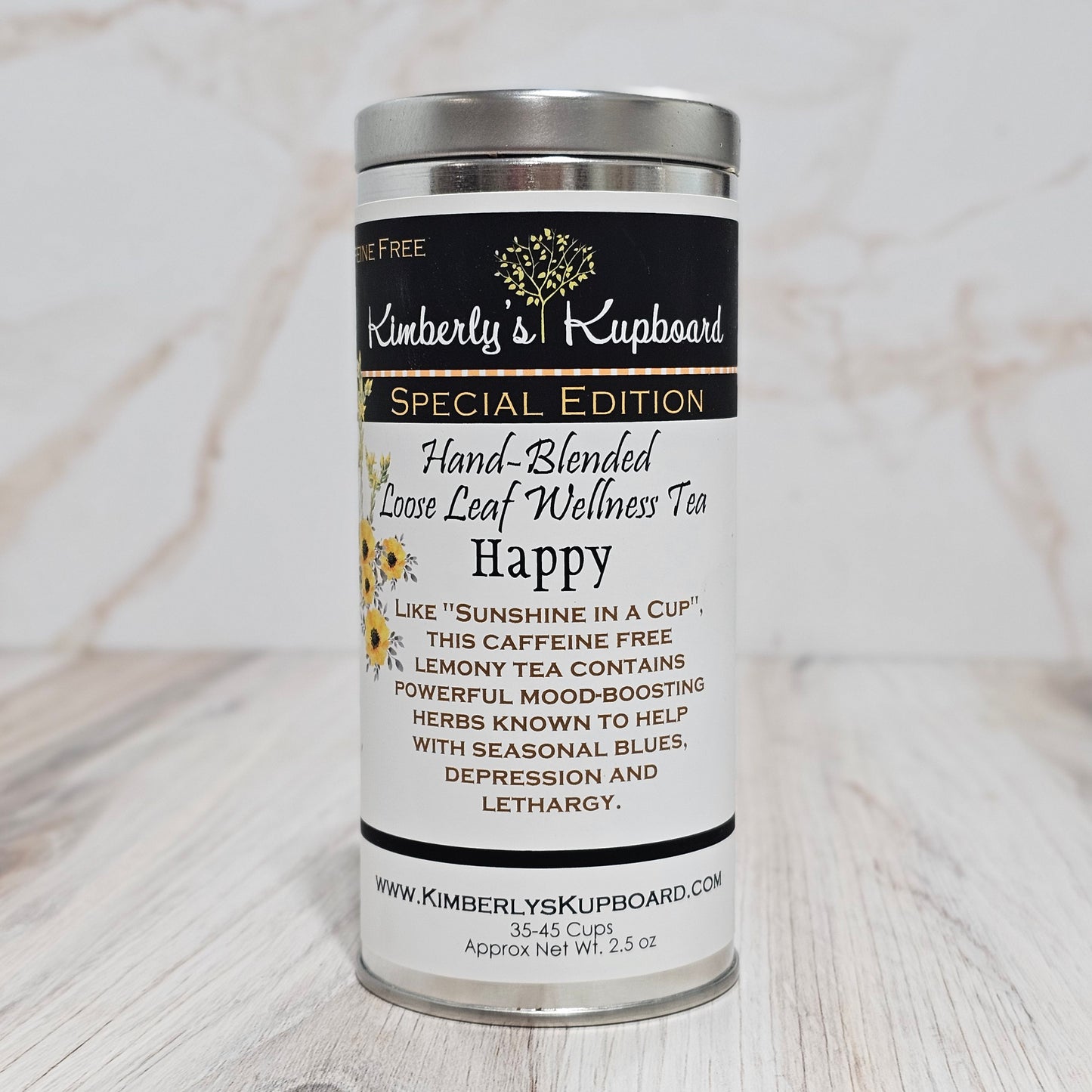 Happy Herbal tea for seasonal affective disorder and Anxiety