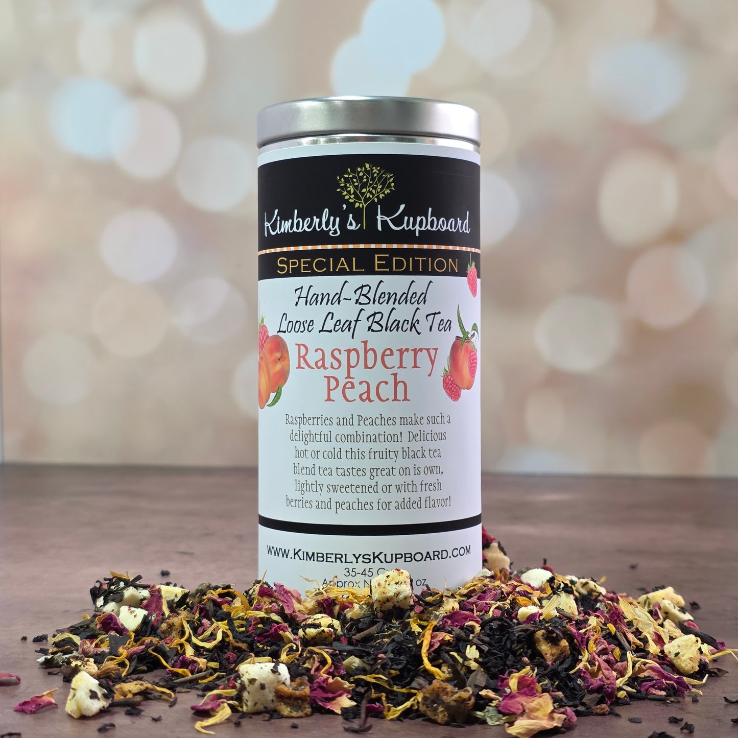 Raspberry Peach Black Tea – Back for a Limited Time, with real Raspberries and Peaches