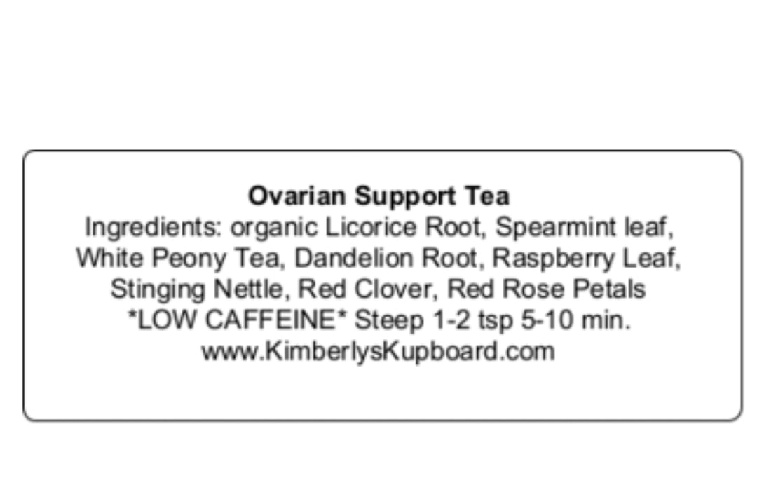 Ovarian Support Herbal and White Tea- Loose Leaf Tea for Women and hormonal balance