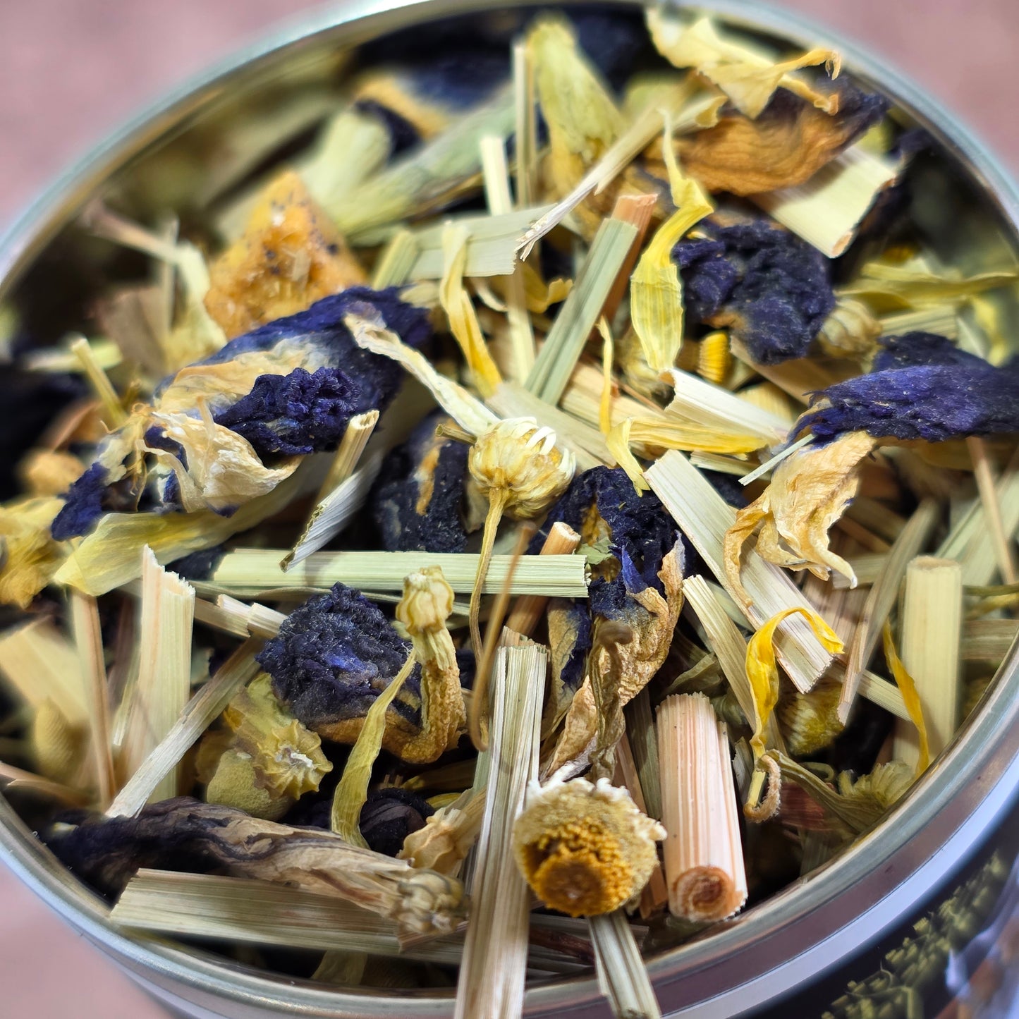 Blue Butterfly Tea...Caffeine Free Herbal tea with Mangoes, Lemongrass and Butterfly Pea Flowers, Blue Tea