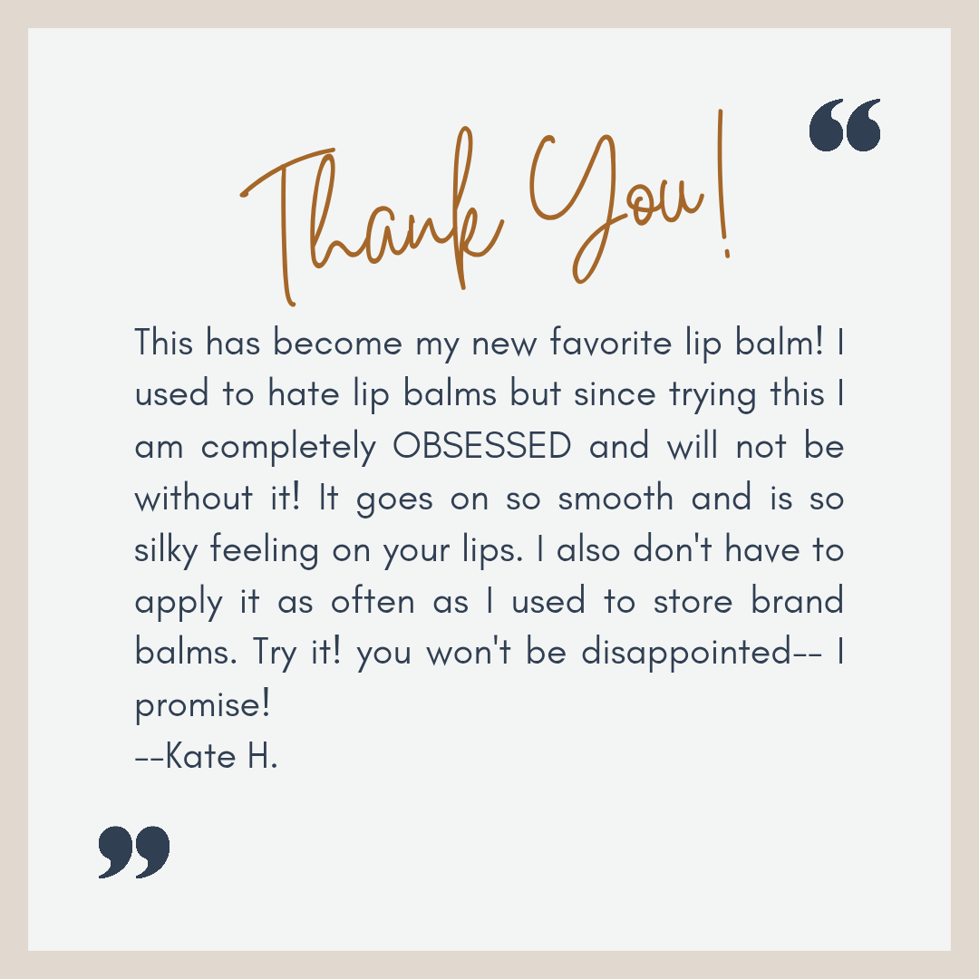 Vanilla Lip Balm Beeswax Lip balm made with real Vanilla Beans