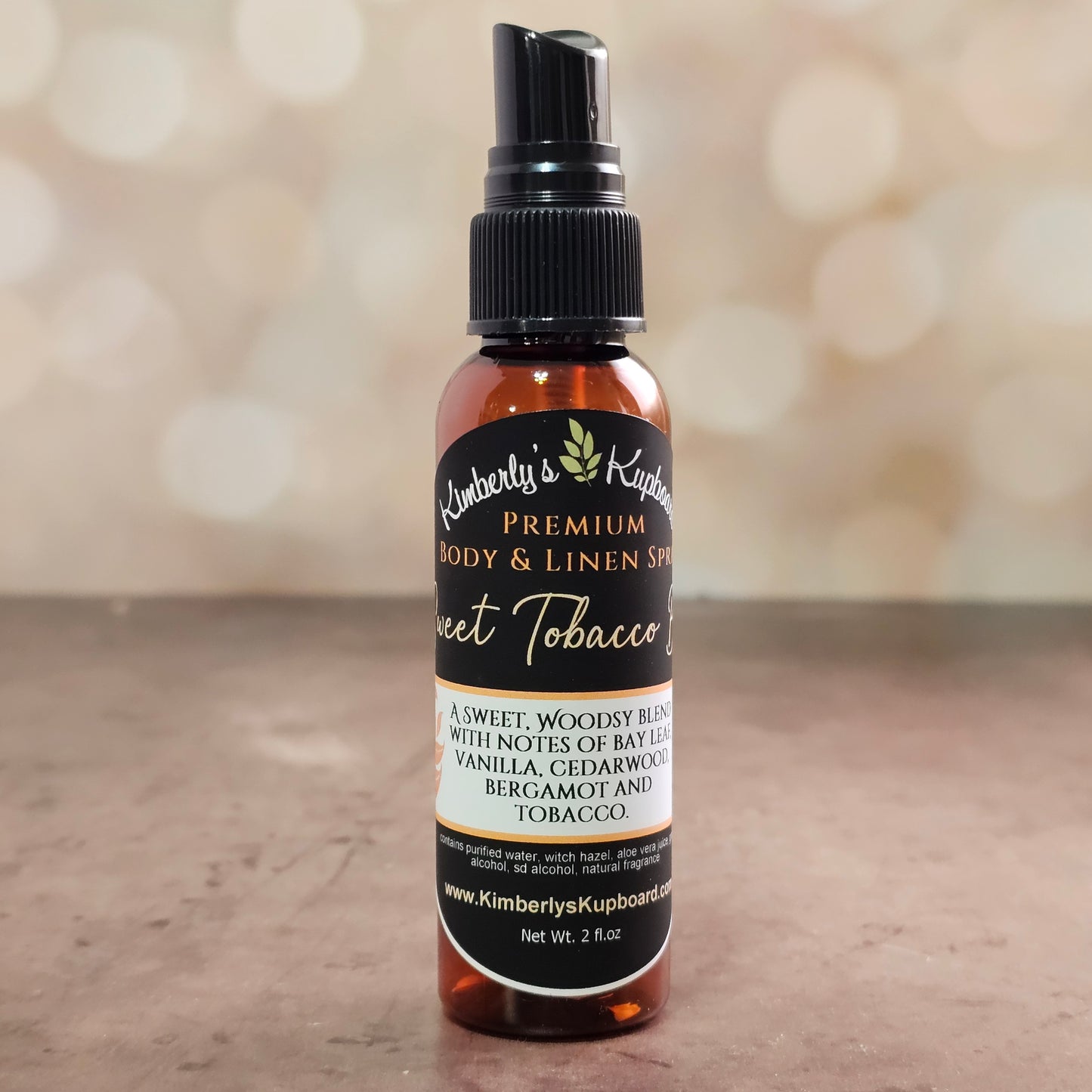 Sweet Tobacco Premium Body and Linen Spray