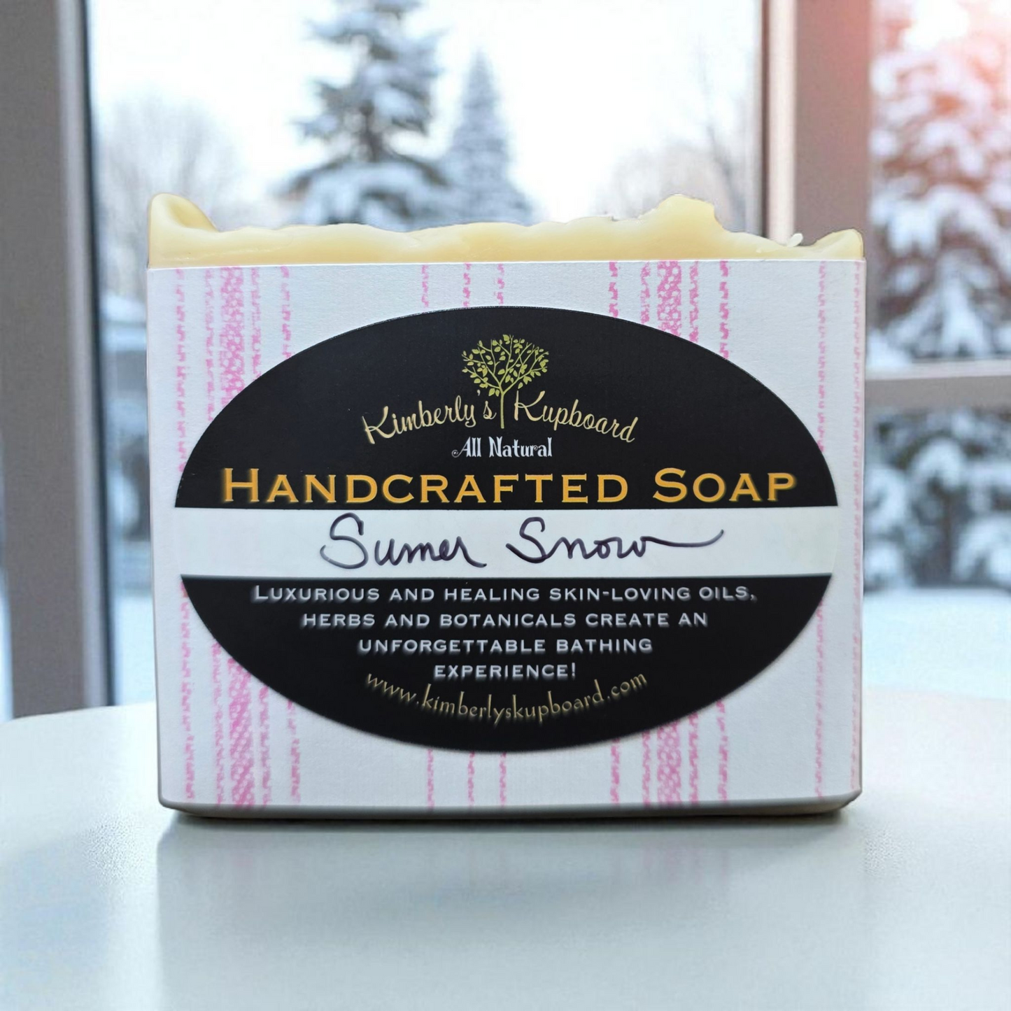 Summer Snow Soap--Cold Process Tallow Soap