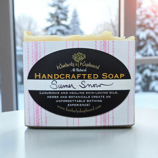 Summer Snow Soap--Cold Process Tallow Soap