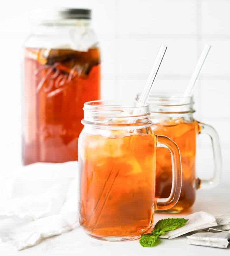 Strawberry Lemonade Rooibos Tea delicious Caffeine free tea made with real strawberries, lemon & Peaches