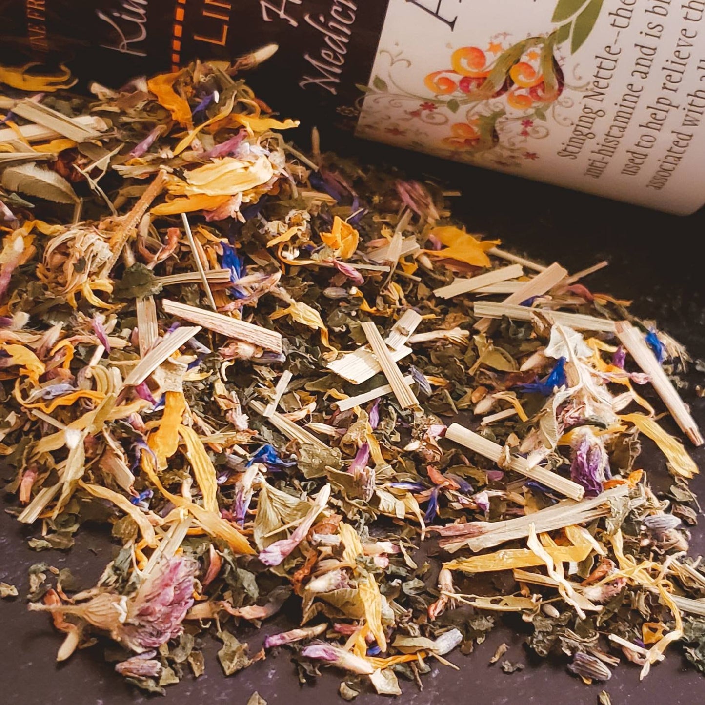 Organic Allergy Herbal Tea-- Allerge Ease Tea for allergies... Loose Leaf