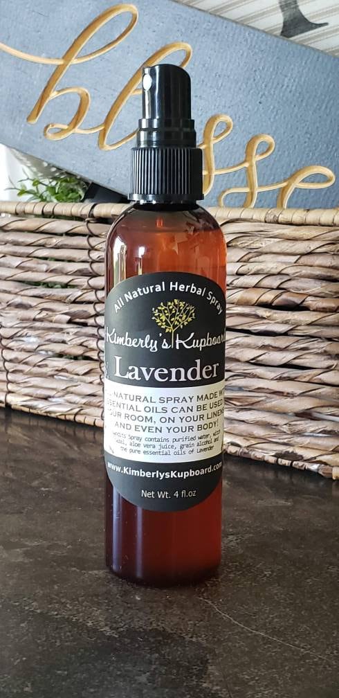 Lavender Essential Oil Spray---Body, Room and Linen Spray for Aromatherapy