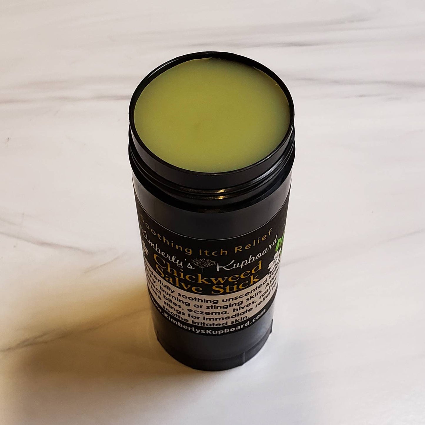 Chickweed Herbal Healing Salve for soothing anti itch relief from bug bites, bee stings, rashes,cradle cap and irritated skin