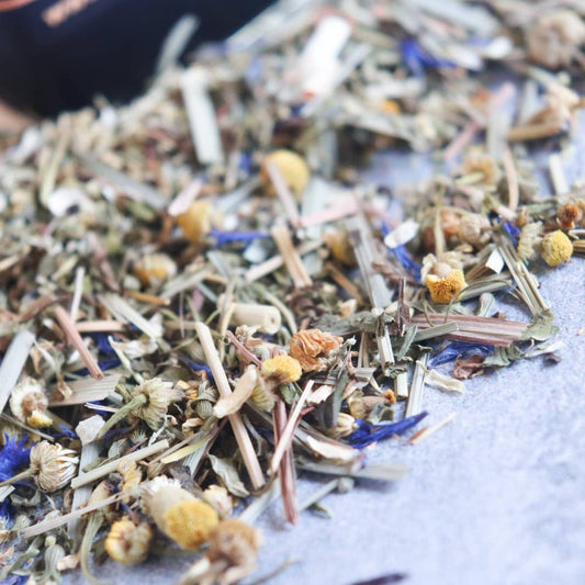 Organic Digestion Herbal Tea--Happy Tummies Loose Leaf Tea for digestive upset, nausea and tummy troubles