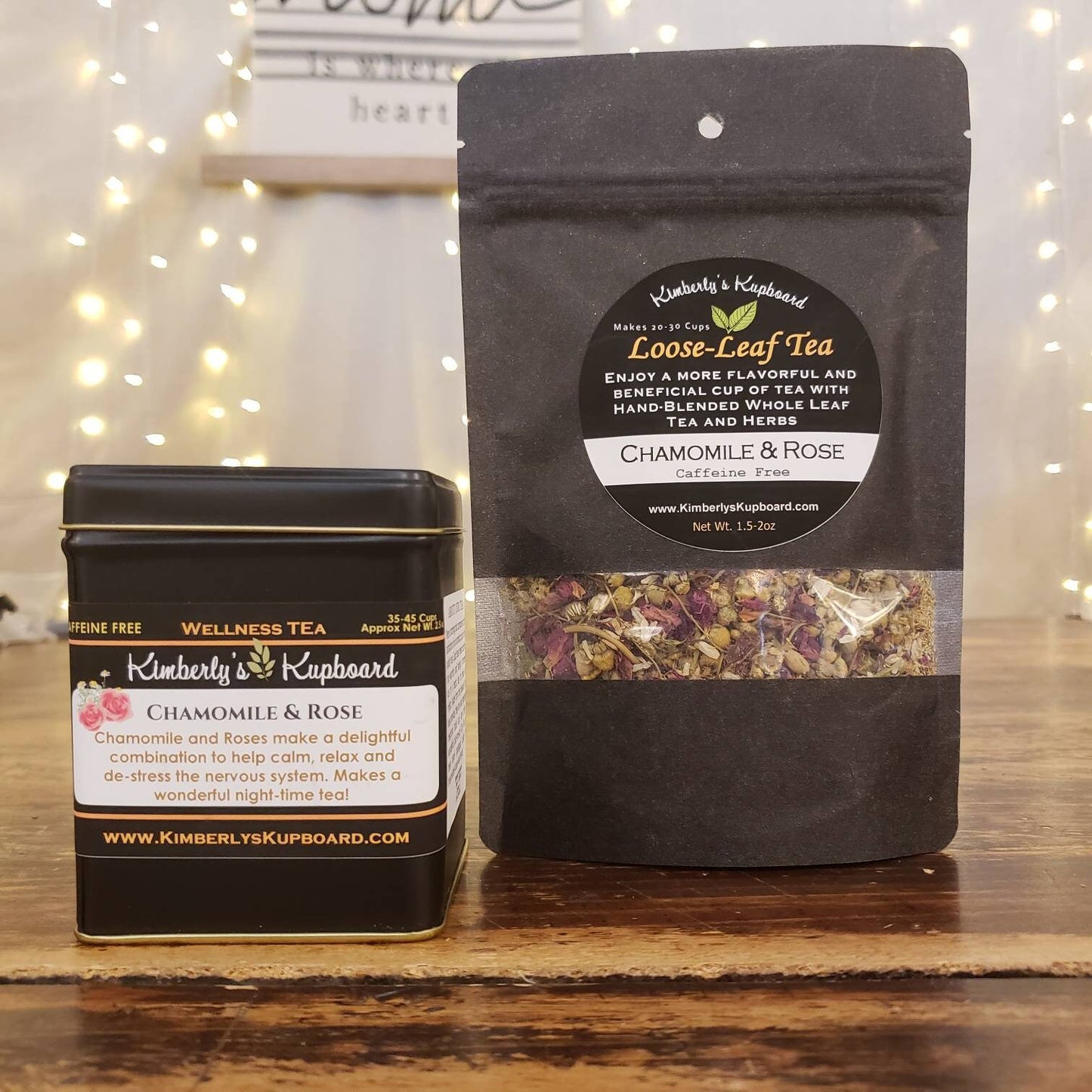 Chamomile Rose Herbal Tea for Relaxation and Anxiety