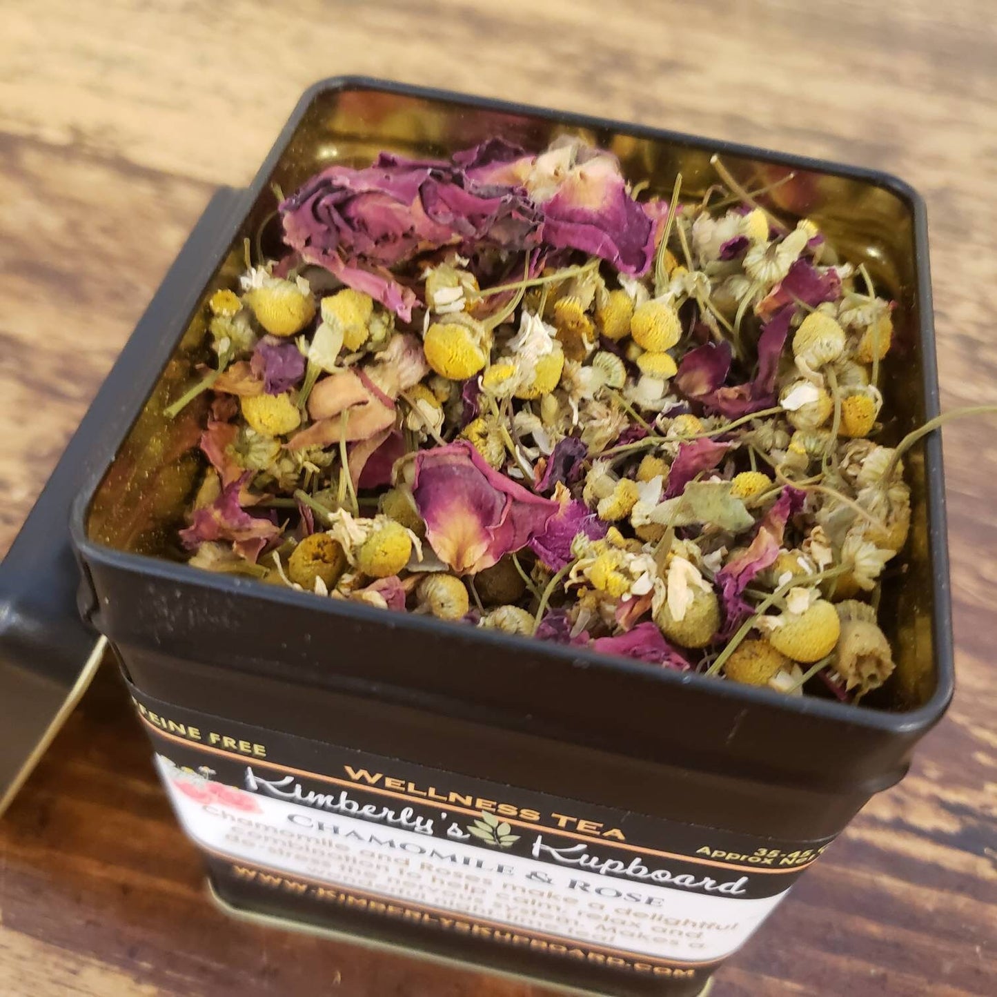 Chamomile Rose Herbal Tea for Relaxation and Anxiety
