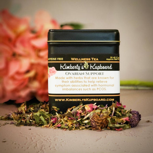 Ovarian Support Herbal and White Tea- Loose Leaf Tea for Women and hormonal balance