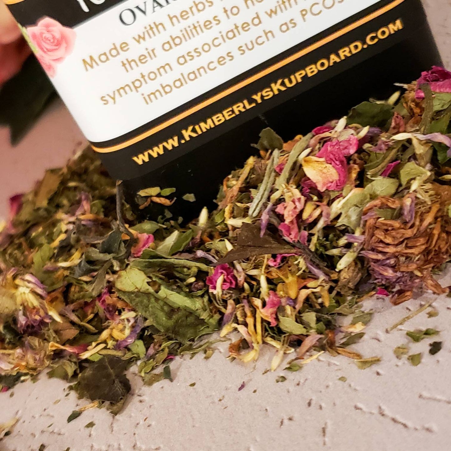 Ovarian Support Herbal and White Tea- Loose Leaf Tea for Women and hormonal balance