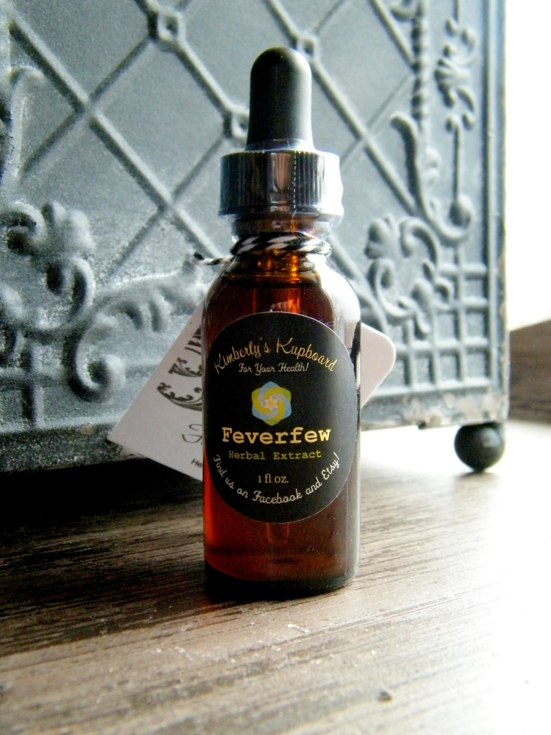 Feverfew Tincture--Organic Herbal Extract  for headaches, migraines and fever relief