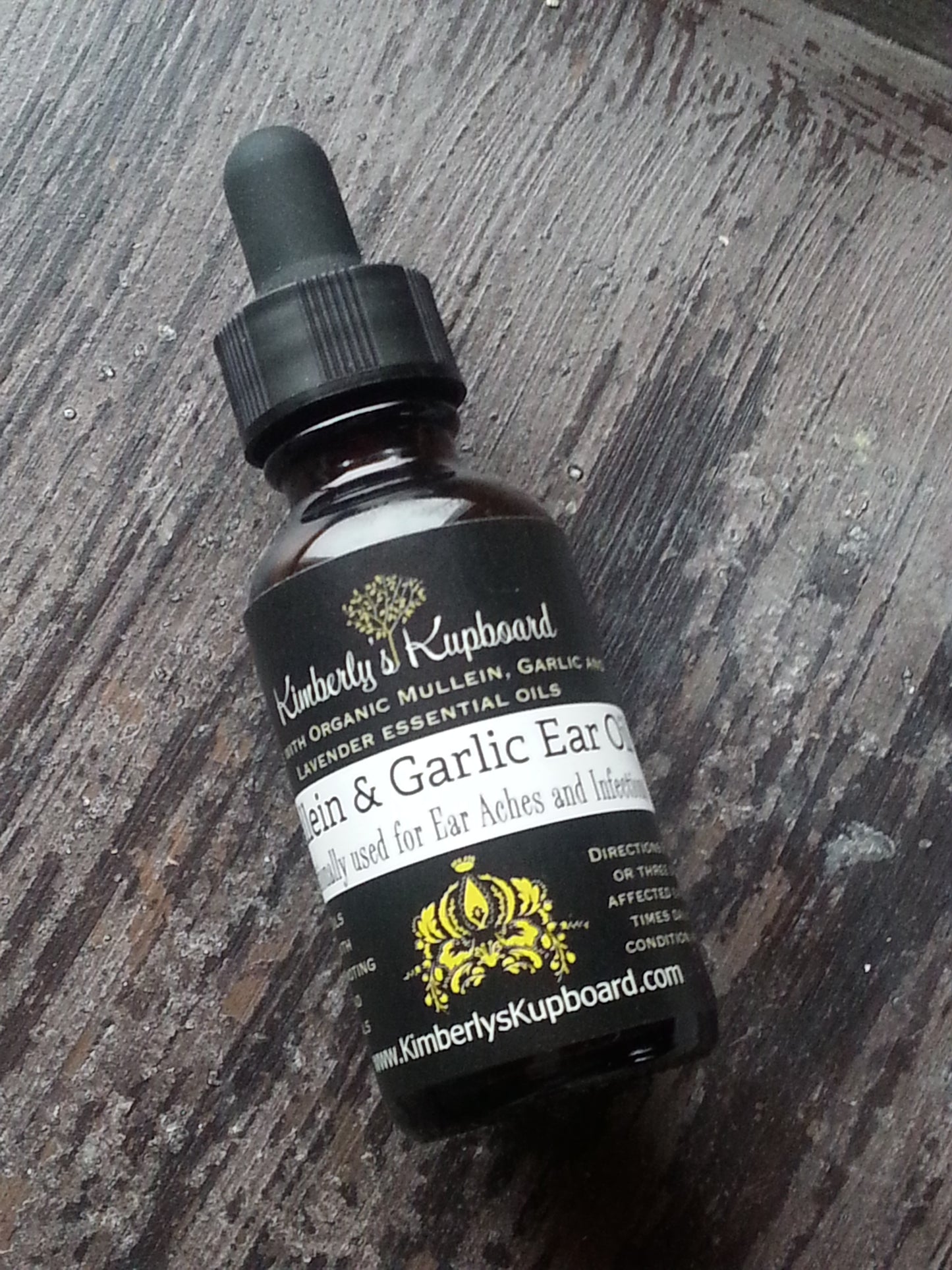 Ear Infection Oil, Mullein, Garlic and Lavender Ear Oil for Earaches, Ear Pain