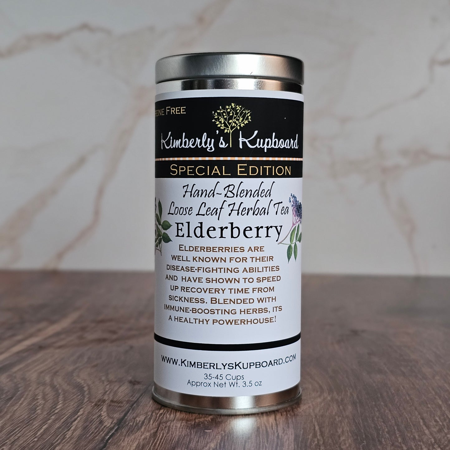 Elderberry tea Caffeine Free Fruity Tea for Healthy Immune System