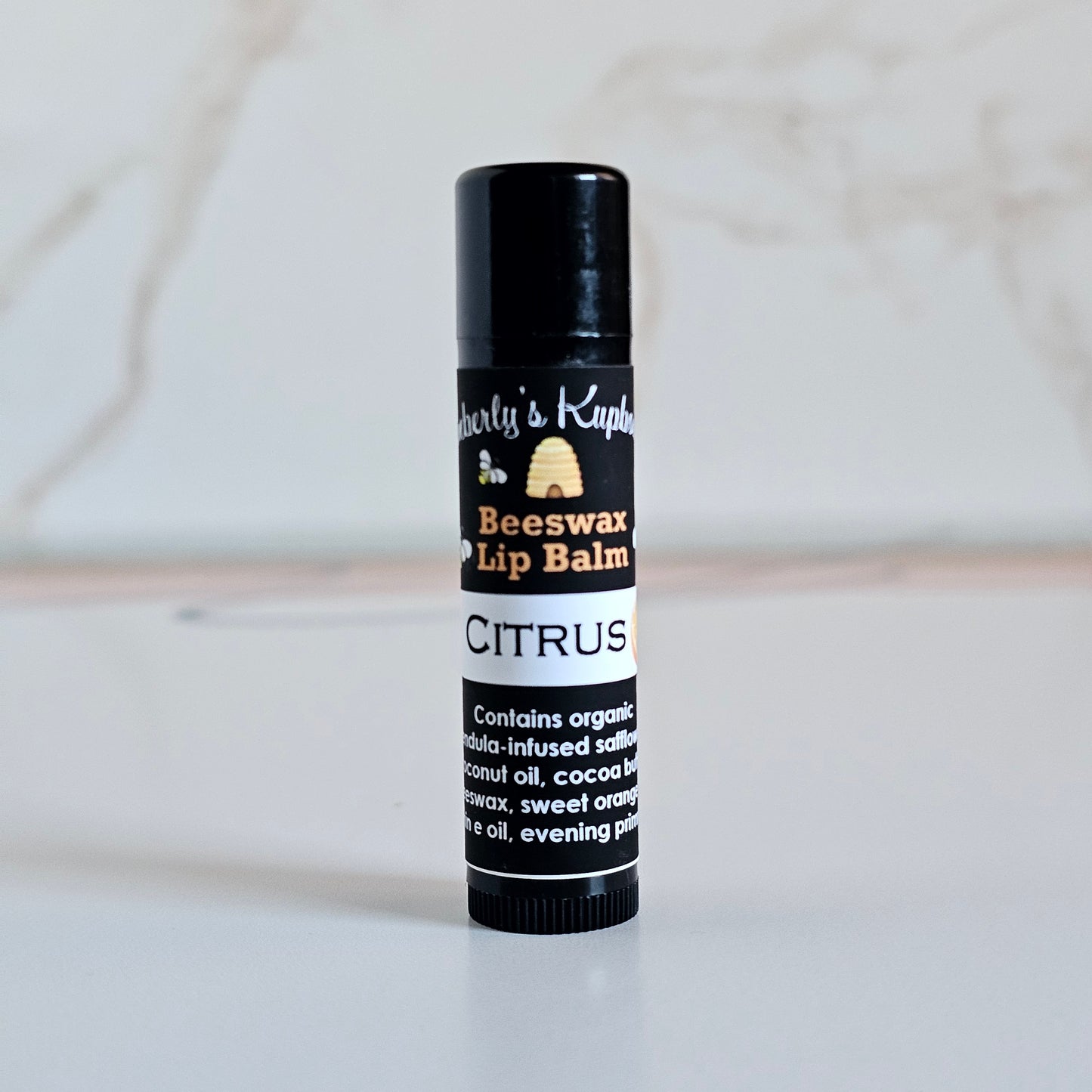 Citrus Lip Balm made with Beeswax and essential oil