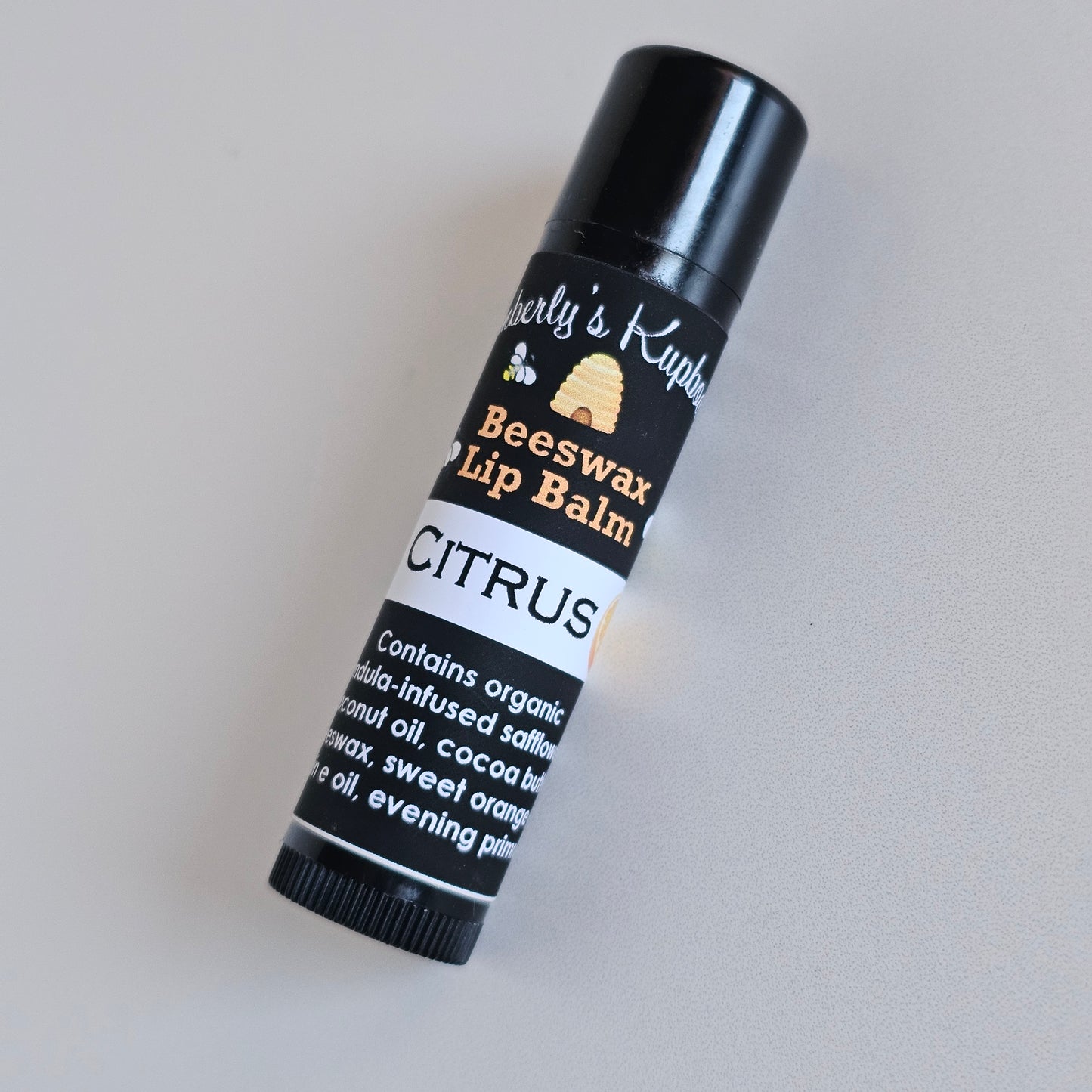 Citrus Lip Balm made with Beeswax and essential oil