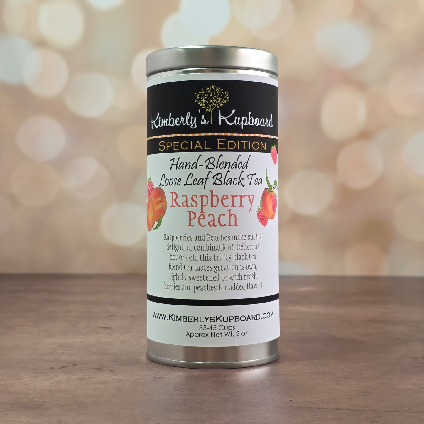 Raspberry Peach Black Tea – Back for a Limited Time, with real Raspberries and Peaches