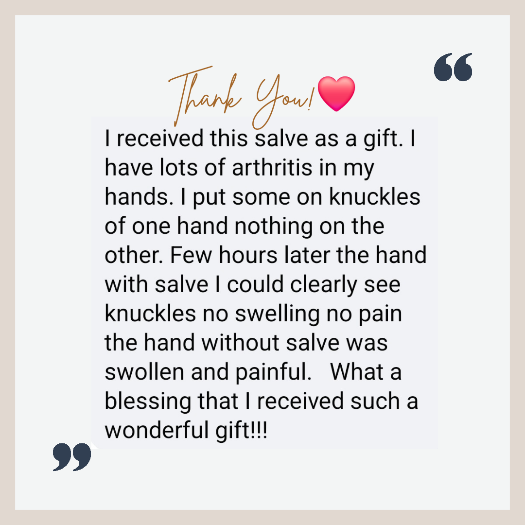 Comfrey Herbal Salve All natural salve for for arthritis pain, joint inflammation and healingi