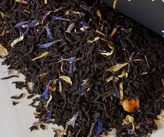 Creamy Earl Grey Black Loose Tea flavored with real Vanilla Beans