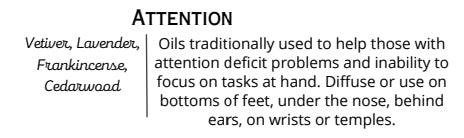 Attention Roll On for focus and attention deficit