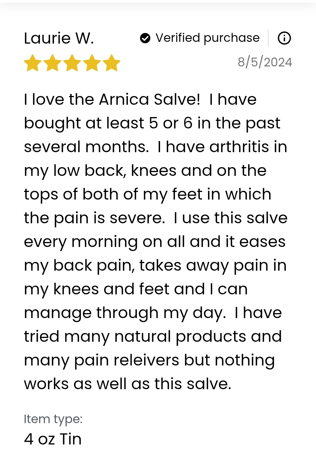 Arnica Salve, Pain salve all Purpose salve, for Bruises, Swelling, Restless Leg Syndrome, Sprains, Nerve Pain, Arthritis pain.