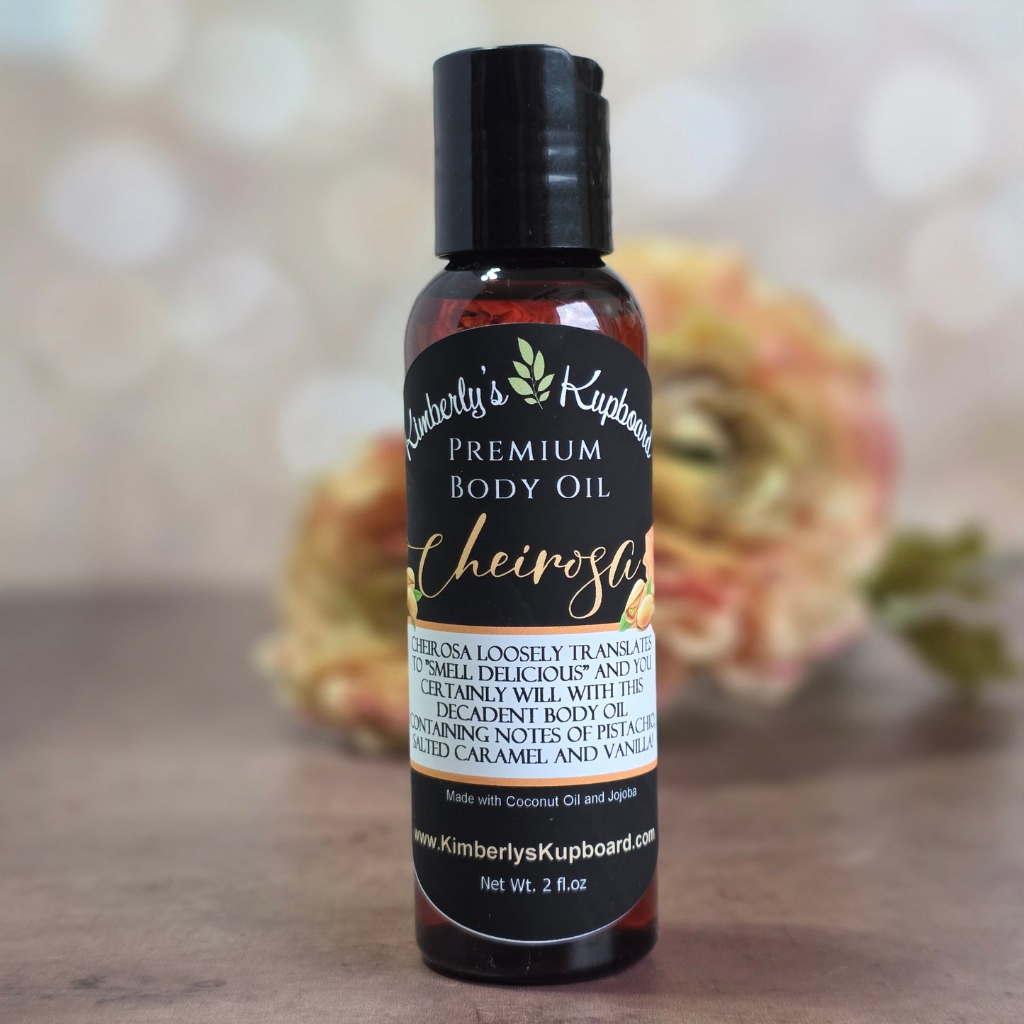 Cheirosa Body Oil, After Shower luxurious moisturizing body oil, made with coconut oil