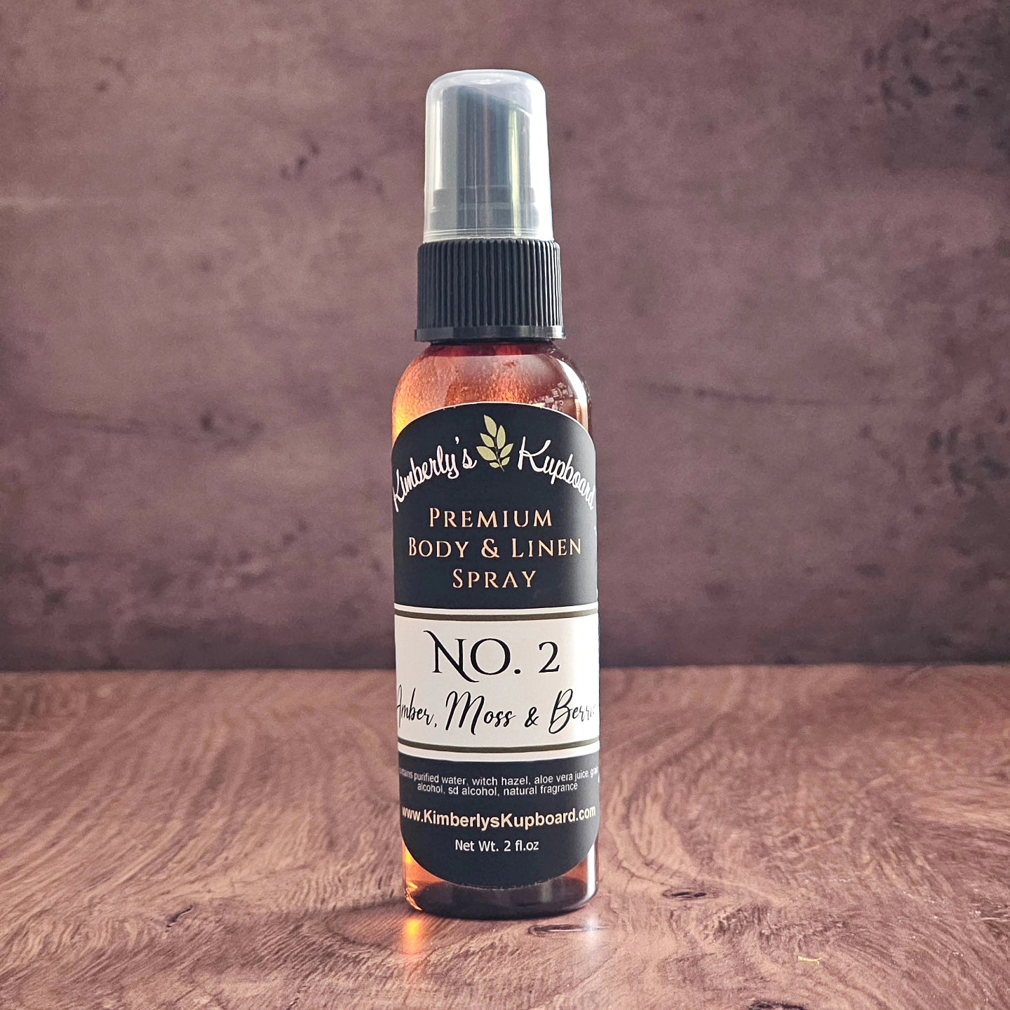 Body and Linen Spray -- No. 2 Amber Moss & Berries