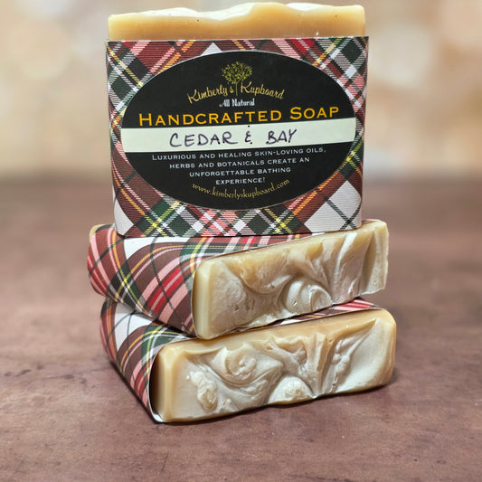 Cedarwood & Bay cold process Tallow soap