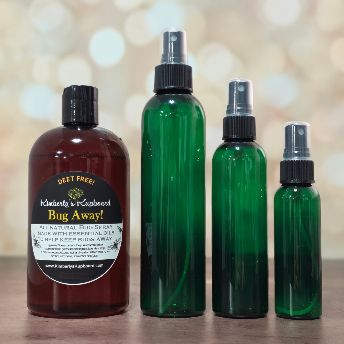 Bug Away! Spray--All Natural, Deet Free Insect Repellant, Made with Catnip Oil! Ticks, mosquitoes,  fleas, flies, ants, spiders and mice!