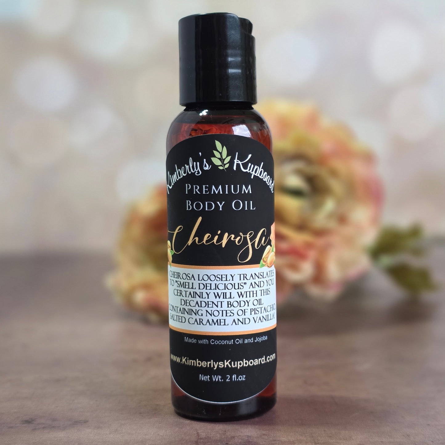 Cheirosa Body Oil, After Shower luxurious moisturizing body oil, made with coconut oil