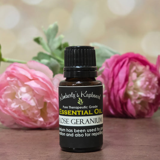 Rose Geranium Essential Oil for repelling ticks, menopause relief and hormonal balance