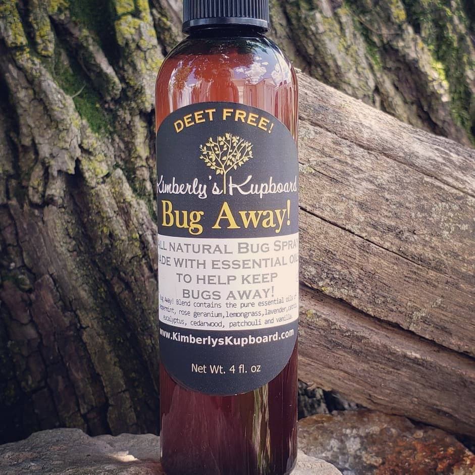 Bug Away! Spray--All Natural, Deet Free Insect Repellant, Made with Catnip Oil! Ticks, mosquitoes,  fleas, flies, ants, spiders and mice!