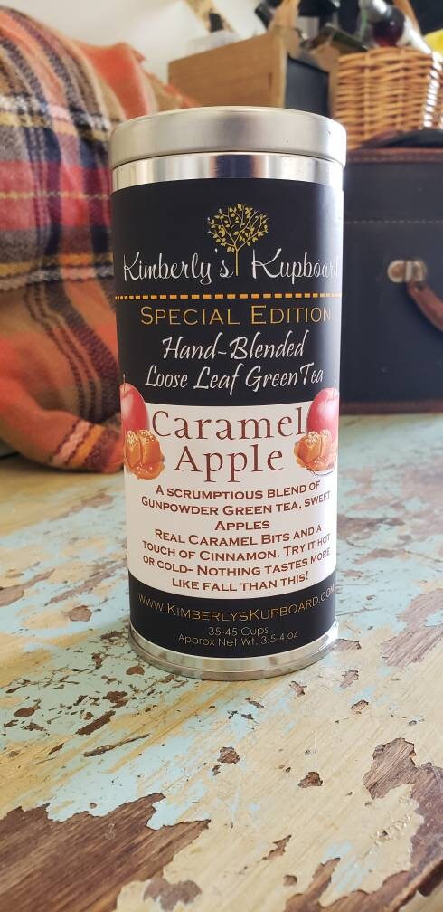 Caramel Apple Tea..Delicious Fall Tea made with Green tea, Apples and real Caramel!