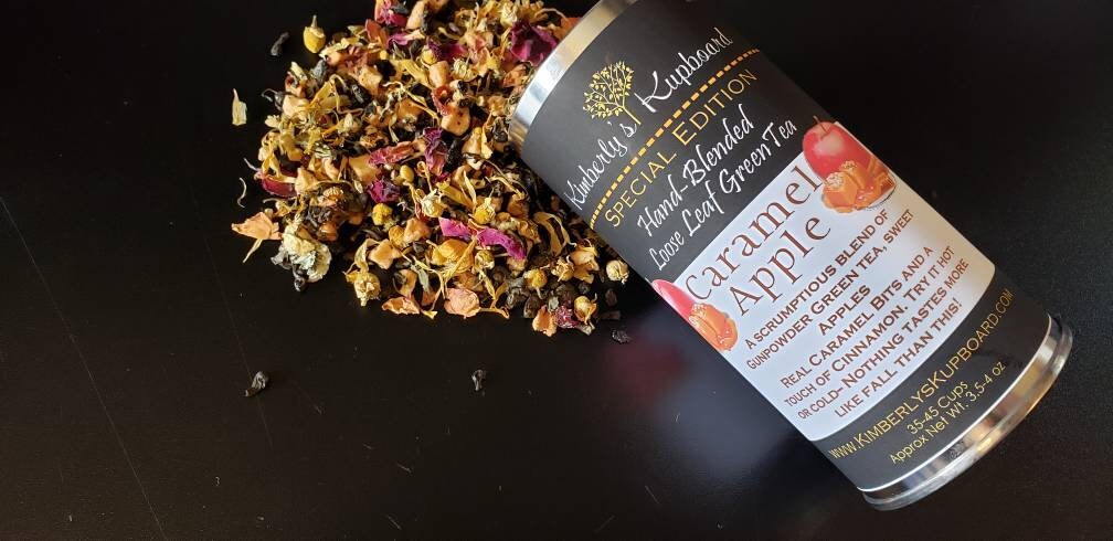 Caramel Apple Tea..Delicious Fall Tea made with Green tea, Apples and real Caramel!