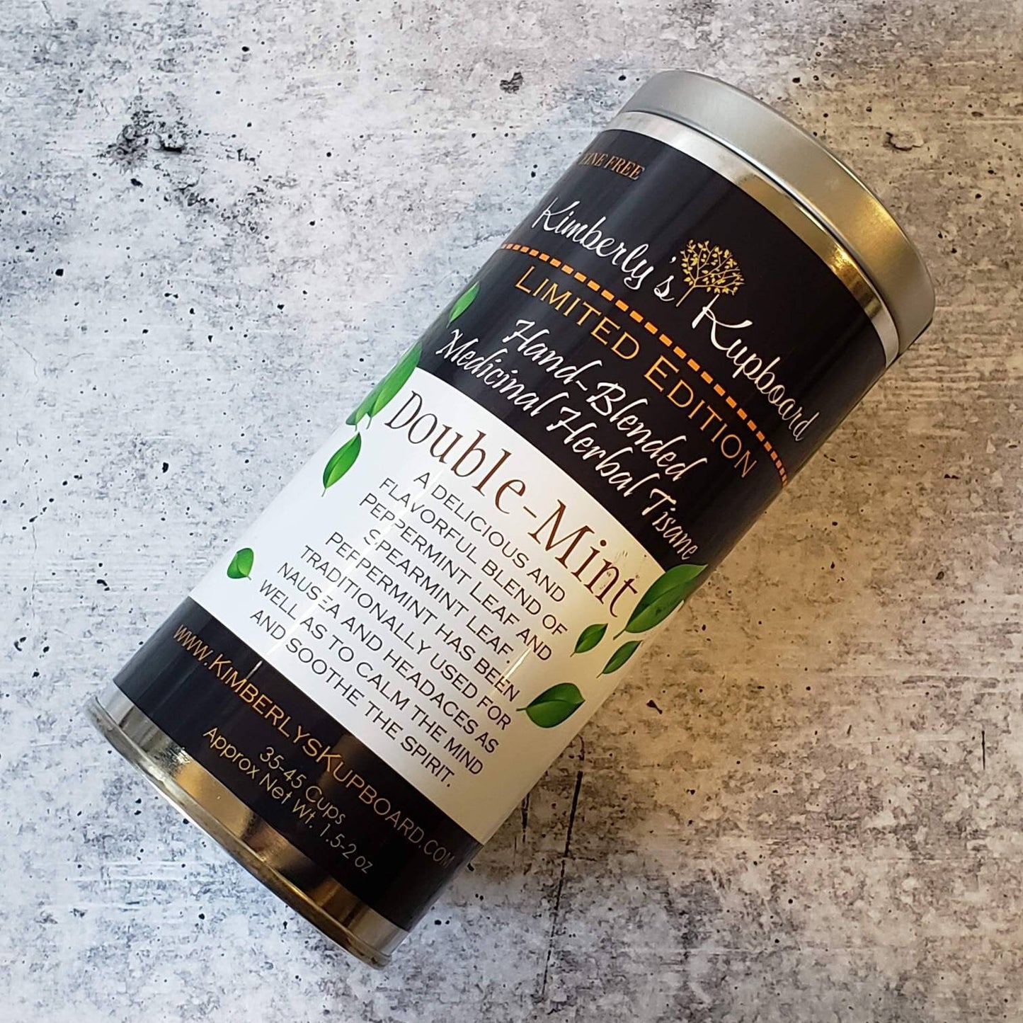 Double Mint Herbal Tea with Organic Peppermint and Organic Spearmint Loose Tea for nausea and headaches