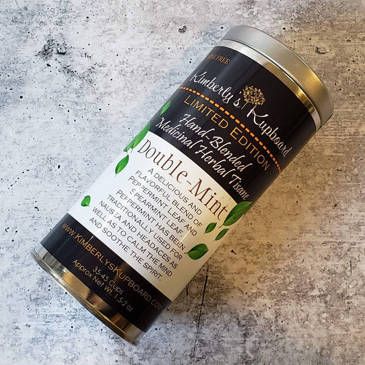 Double Mint Herbal Tea with Organic Peppermint and Organic Spearmint Loose Tea for nausea and headaches