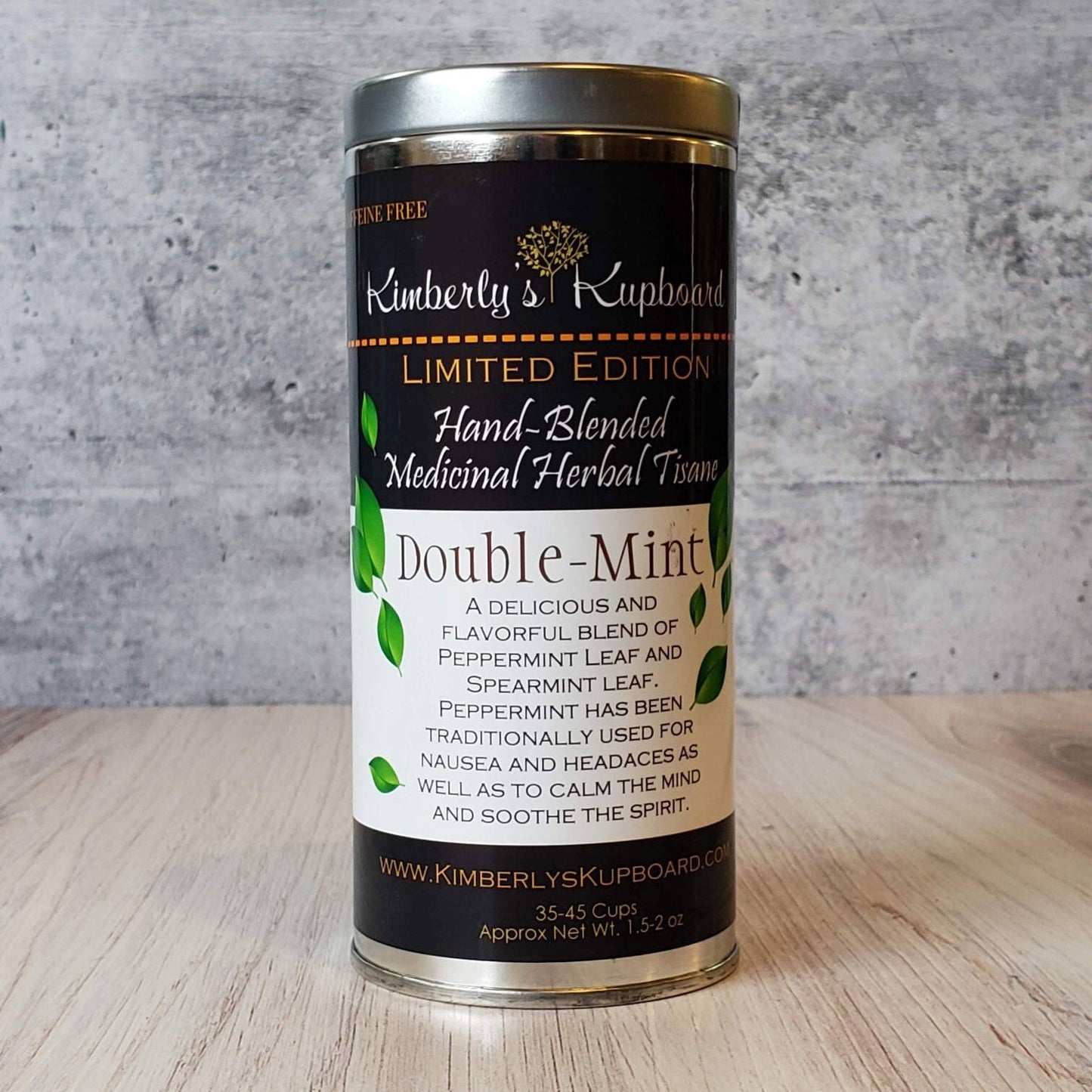 Double Mint Herbal Tea with Organic Peppermint and Organic Spearmint Loose Tea for nausea and headaches