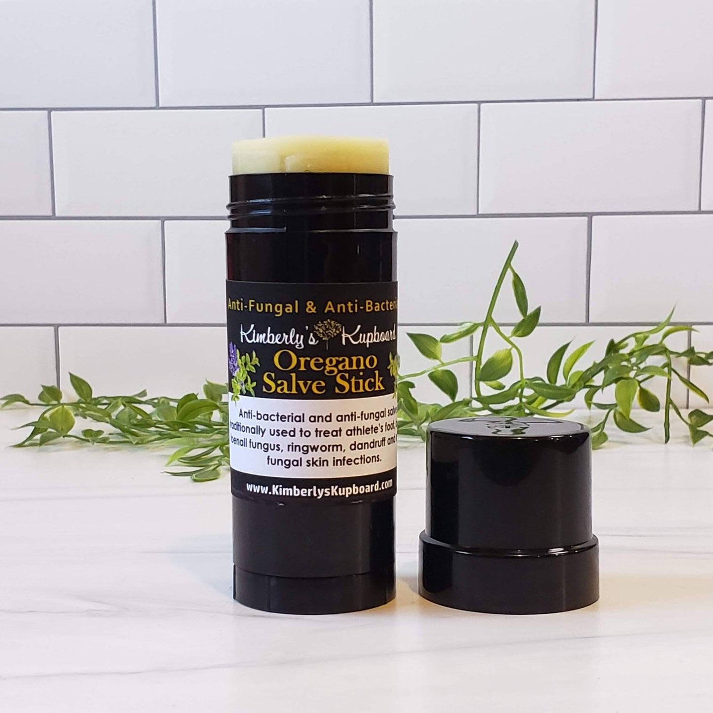 Lavender & Oregano Herbal Salve for acne and fungal infections such as athlete's foot, dandruff, ringworm, toenail fungus, jock-itch