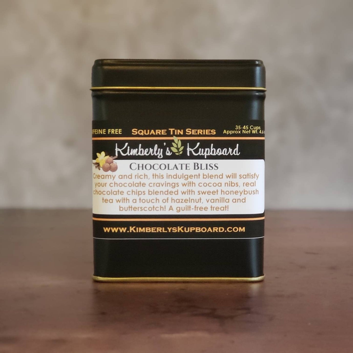 Chocolate Bliss Loose Leaf caffeine free tea.... made with Premium Honeybush tea, Cocoa Nibs, Butterscotch and Real Chocolate Chips!